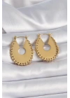 316L Çelik Gold Renk Kadın Küpe