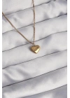 316L Çelik Gold Renk Kalp Model Love Kolye