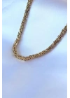 316L Çelik Gold Renk Kral Zincir Model Erkek Kolye