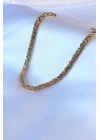 316L Çelik Gold Renk Kral Zincir Model Erkek Kolye