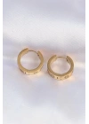 316L Çelik Gold Renk Model Halka Küpe