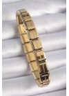 316L Çelik Gold Renk Yazılı Nomination Charm Bileklik