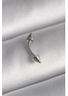 316L Çelik Gümüş Renk Çivi Model Piercing
