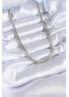 316L Çelik Gümüş Renk İtalyan Zincir Labirent Model Kadın Kolye