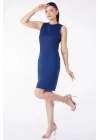 Bisiklet Yaka Kadın Mini Elbise