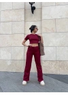 Bol paça pantolonlu alt üst takım