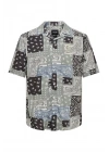 Erkek Kısa Kollu Desenli Erkek Gömlek