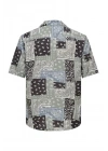 Erkek Kısa Kollu Desenli Erkek Gömlek