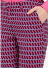 Geometrik Desenli Şık Kadın Pantolonu