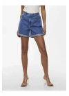 Kadın Onlvega Kot Şort Mom Shorts