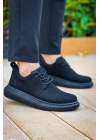 Kb-003 Kuback Siyah Süet Siyah Taban Bağcıklı  Günlük Erkek  Ayakkabı