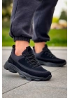 Kb-707  Kuback  Siyah Süet Siyah Yüksek Taban Bağcıklı Günlük Erkek Ayakkabı