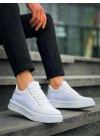 KB-X46 Kuback Beyaz Rugan Yüksek Beyaz Taban Günlük Spor Ayakkabı