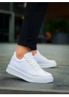KB-X46 Kuback Beyaz Rugan Yüksek Beyaz Taban Günlük Spor Ayakkabı