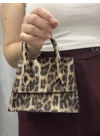 luxe leopar cilt çanta