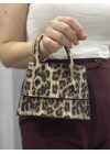 luxe leopar cilt çanta