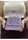 luxe lila cilt çanta