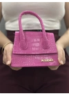 Luxe pembe cilt çanta