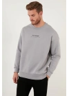 New Age Sırt Baskılı Üç İplik Sweatshirt