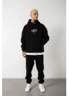 Oversıze Baskılı Erkek Sweatshirt