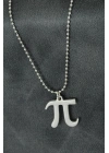 Pi Sayısı Tasarımlı Metal Erkek Kolye