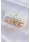 Pirinç Gold Renk Minimal Tırtıklı Küpe Seti