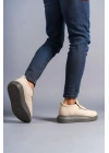 SLW161 Hippo Bağcıksız Süet Erkek Günlük Sneaker Ayakkabı SGT - Bej