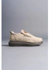 SLW161 Hippo Bağcıksız Süet Erkek Günlük Sneaker Ayakkabı SGT - Bej