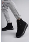 SLW207 Oslo Bağcıklı Süet Erkek Günlük Spor Bot ST - Siyah