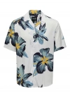 Tropikal Desen Apaş Yaka Regular Erkek Gömlek