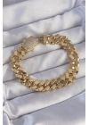 Vip Seri Gurmet Zirkon Taşlı Gold Renk Bileklik