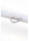 Yassı Silver Renk Ayarlanabilir Yüzük