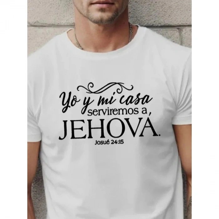 Erkek Jehova Baskılı Süprem T-shirt
