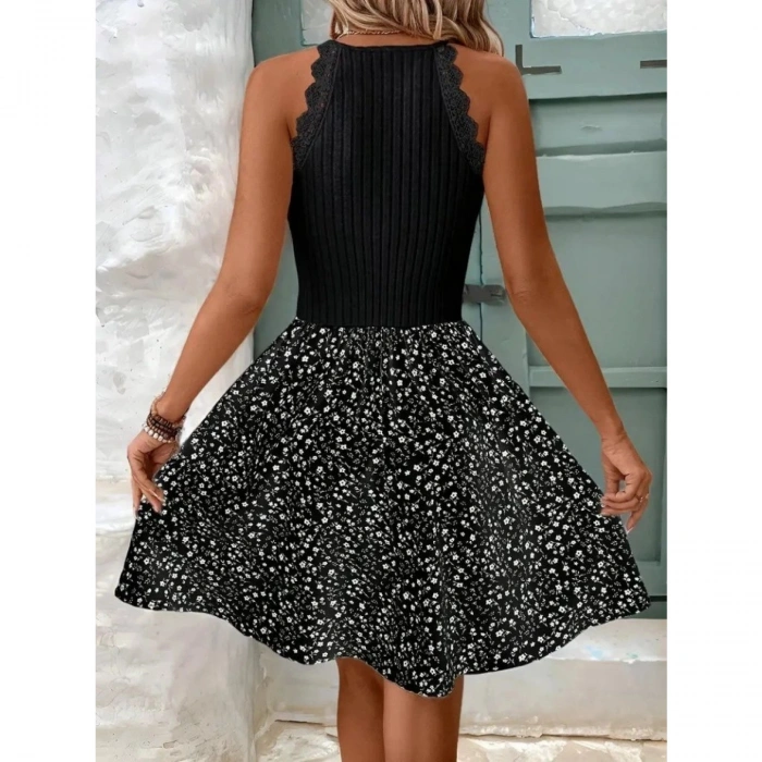 Kadın Omuzlardan Açık Reglan Kol Detaylı üst Fırfırlı Kaşkorse Alt Süprem Elbise