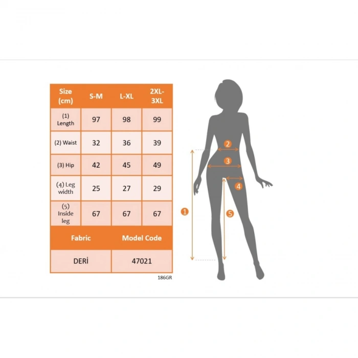 Kadın Yüksek Bel Dantel Detaylı Deri Tayt