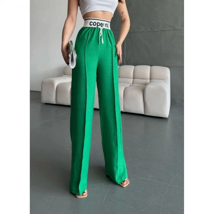 Kadın Aerobin Kumsş Yüksek Bel Bol Kesim Gipeli Pantolon