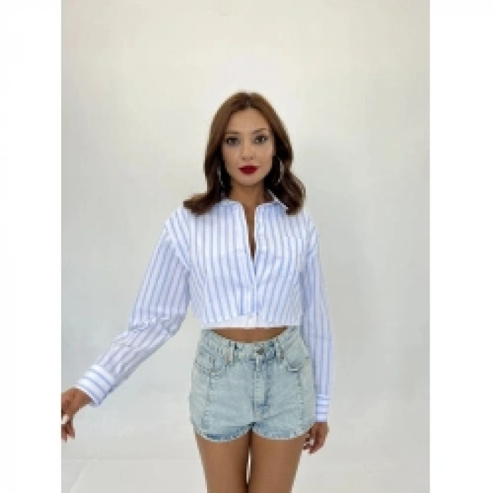 7055 GÖMLEK-LOS ANGELES ÇİZGİLİ