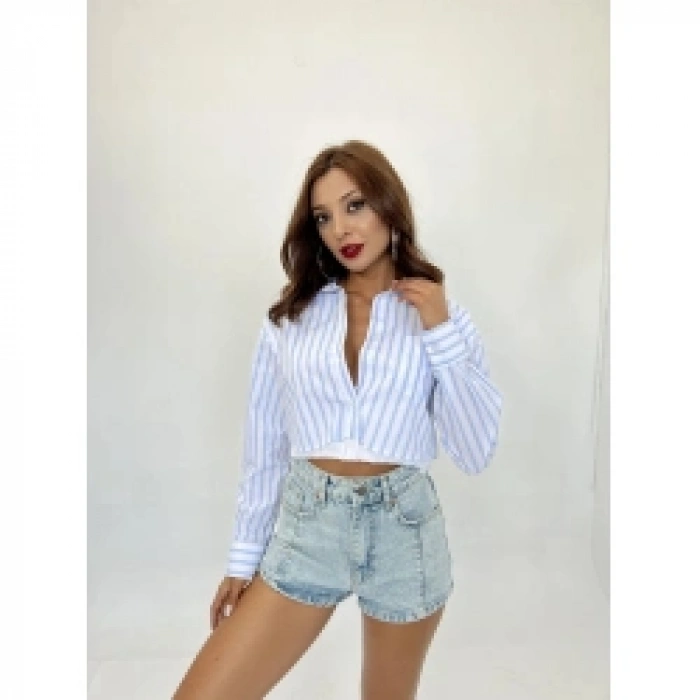 7055 GÖMLEK-LOS ANGELES ÇİZGİLİ