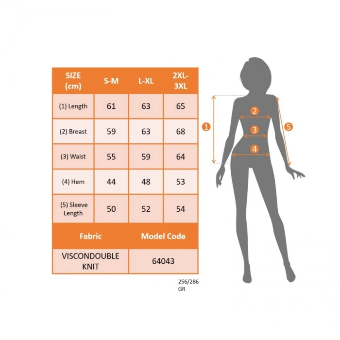 Kadın Uzun Kollu Bisiklet Yaka Viskon Iki Iplik Bluz