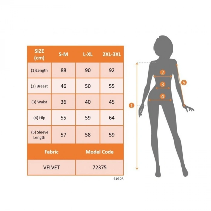 Kadın Uzun Kollu Yakası Açık Fırfırlı Taşlı Mini Kadife Elbise