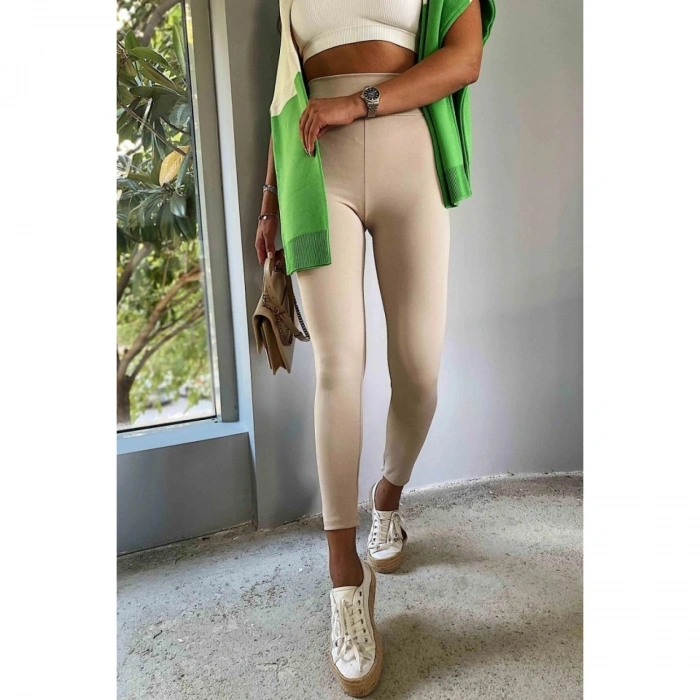 Kadın Yüksek Bel Içi şardonlu Fırsat ürün Toparlayıcı Tayt