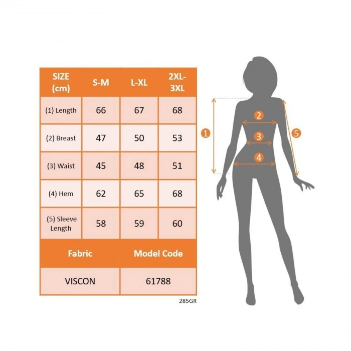 Kadın Uzun Kollu Yuvarlak Yaka Nervürlü Bluz
