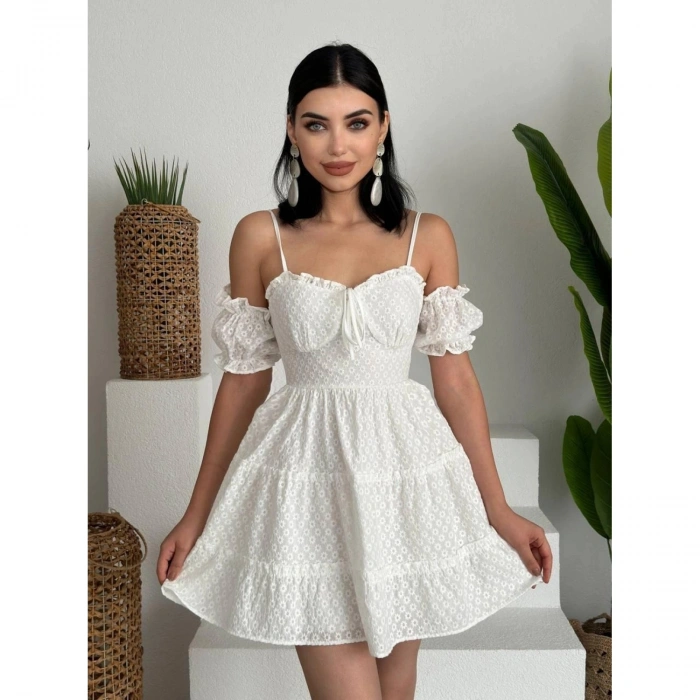 Lucca Kolu Lastikli Mini Elbise