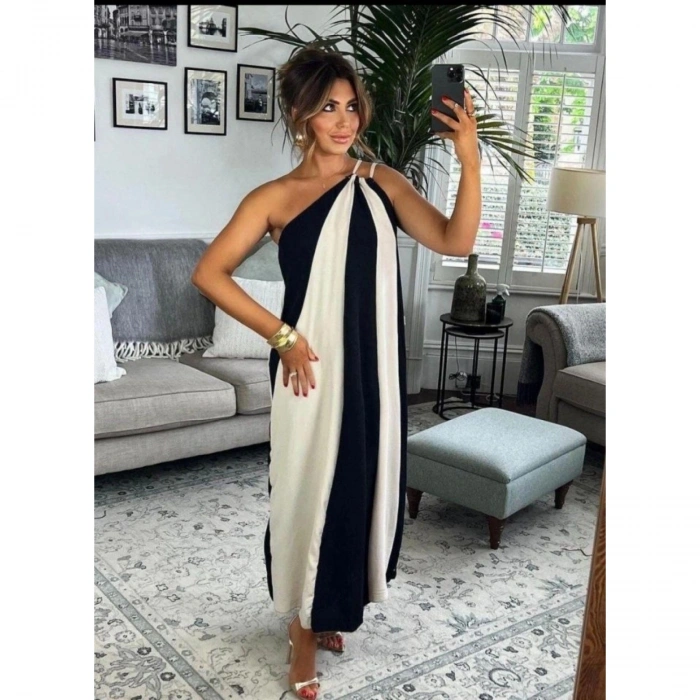 ÇİFT RENKLİ ELBİSE