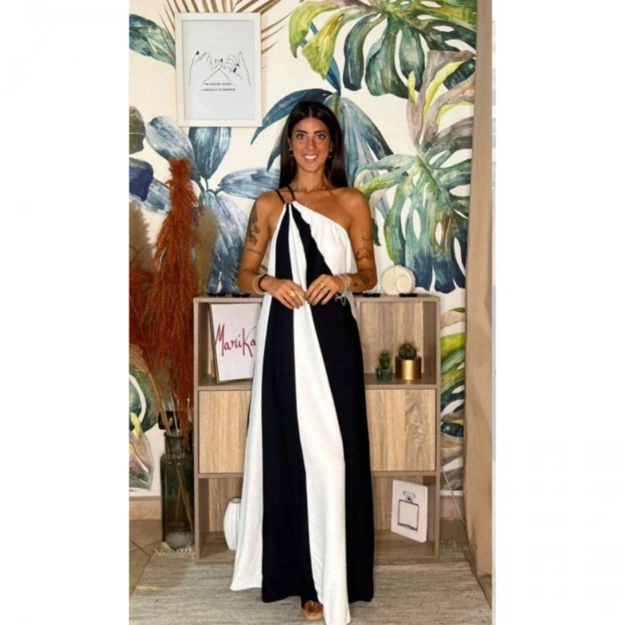 ÇİFT RENKLİ ELBİSE