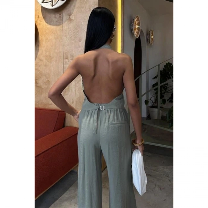 Halter Yaka Yelekli Modal Takım 10144