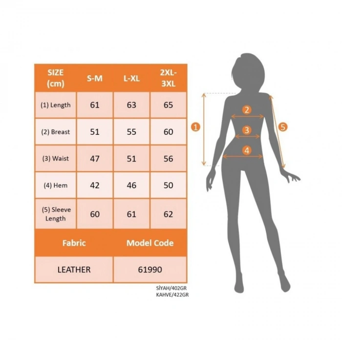 Kadın Uzun Kollu Ribanalı önden Fermuarlı Deri Ceket
