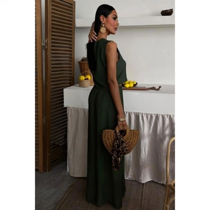 Yelek Önden Bağlamalı Uzun Etekli Takım 10192