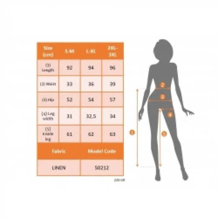 Kadın Bel Büzgü Ve Düğme Detay Kapri Keten Pantolon