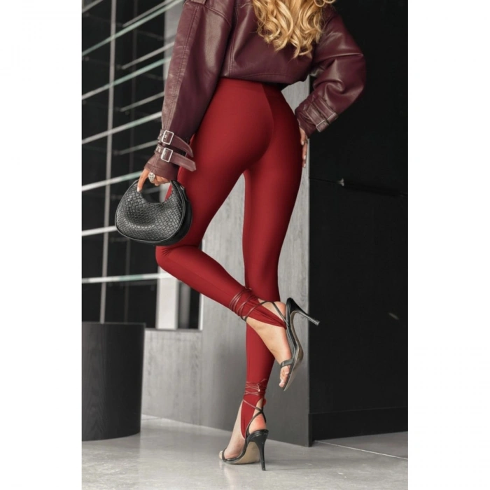 Kadın Yüksek Bel Topuk Altından Geçmeli Dalgıç Tayt